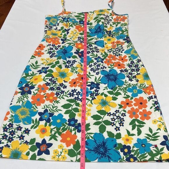 Tommy Hilfiger Retro Print Flower Cotton Dress Size 8 - Picture 7 of 14